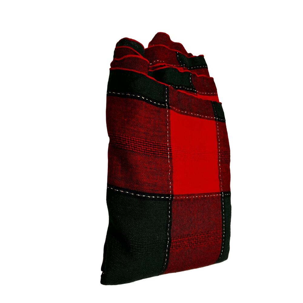 Christmas Table Cloth 58”x 78”, Red, Green, Gold,‎ Plaid, Rectangular